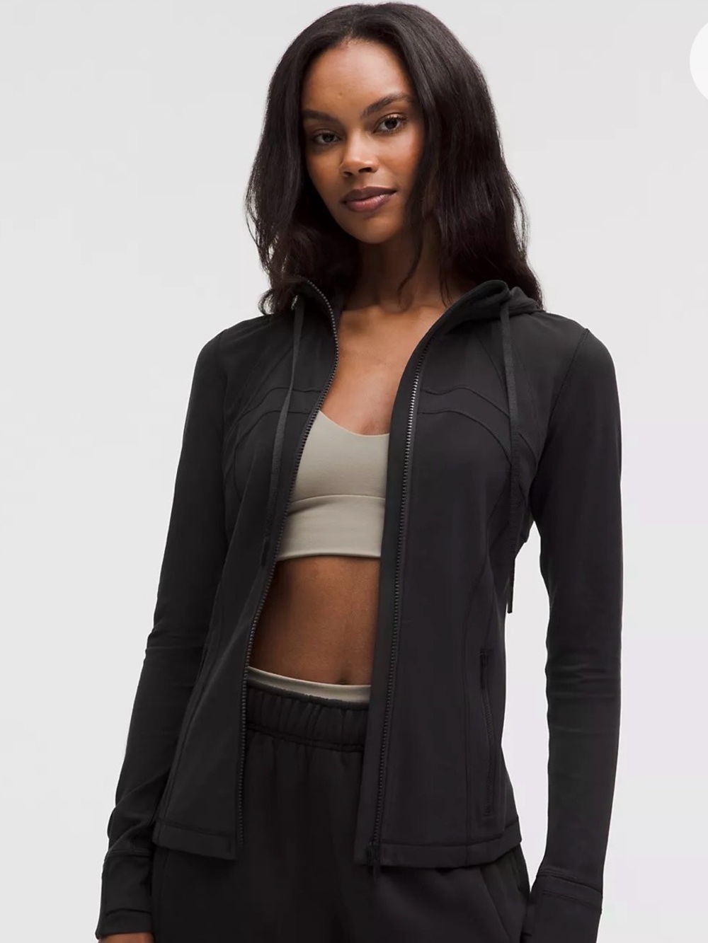 Lululemon Define Hooded Jacket Nulu Black Size 10
